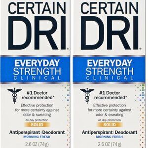 Certain Dri Everyday Strength Clinical Antiperspirant Deodorant 2.6 OZ - 2 Pack
